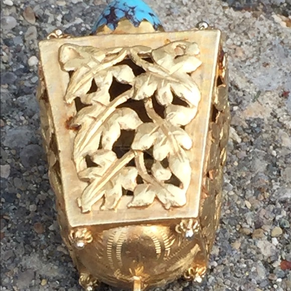 🌟SOLD!🌟 18KT Venetian Etruscan Fob Pendant/Charm - Picture 3 of 8